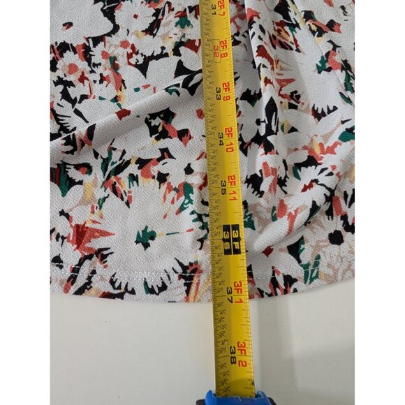 Torrid Floral Studio Skater Dress Womens Size 4X White Strappy Stretch Casual - Picture 10 of 10